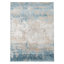 Tapis abstrait doré / bleu Brazell-445512145