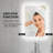 HOMCOM Dimmable Bathroom Mirror With LED Lights, 3 Colors & Defogging-1679796628