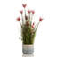 Herbe artificielle et fleurs mélangées 32 pouces avec mousse noire pour la décoration intérieure et extérieure