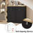 13 Gallon Tilt Out Trash Can Cabinet with Charging Station, Freestanding Hidden Garbage Can Cabinet with Adjustable Shelf, Wooden Cabinet for Kitchen and Laundry Hamper-1794242318