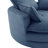 57.5" W Oversized Corduroy Upholstered 360° Swivel Round Accent Barrel Chair-1496819967