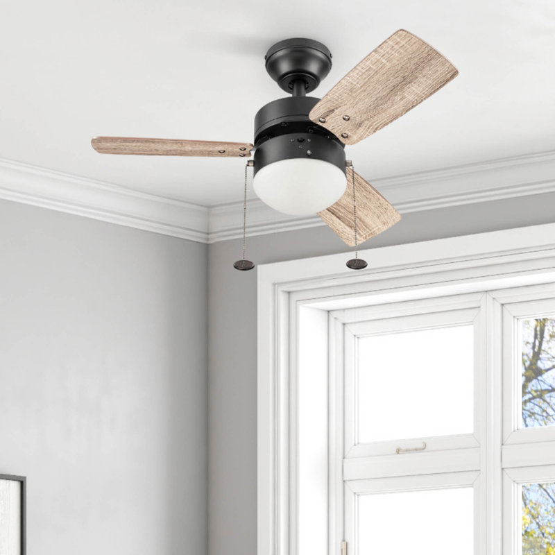 Ventilateur de plafond 30 po avec lumière DEL Rawling