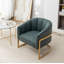 Fauteuil demi-tonneau rembourré l 30 po Romy-1182314357