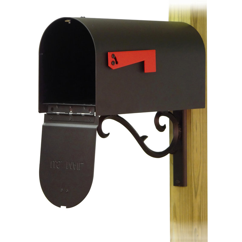 Boîte aux lettres de poteau en acier encastré trottoir Titan