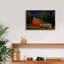 Toile épique Graffiti «Red Barn At Night» par David Drost, 18 po x 12 po-855769922