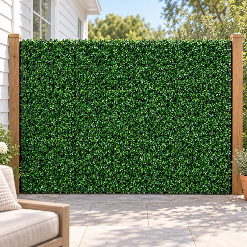 Panneaux muraux de haie artificielle 20 "x 20", Ensemble de 12 pièces