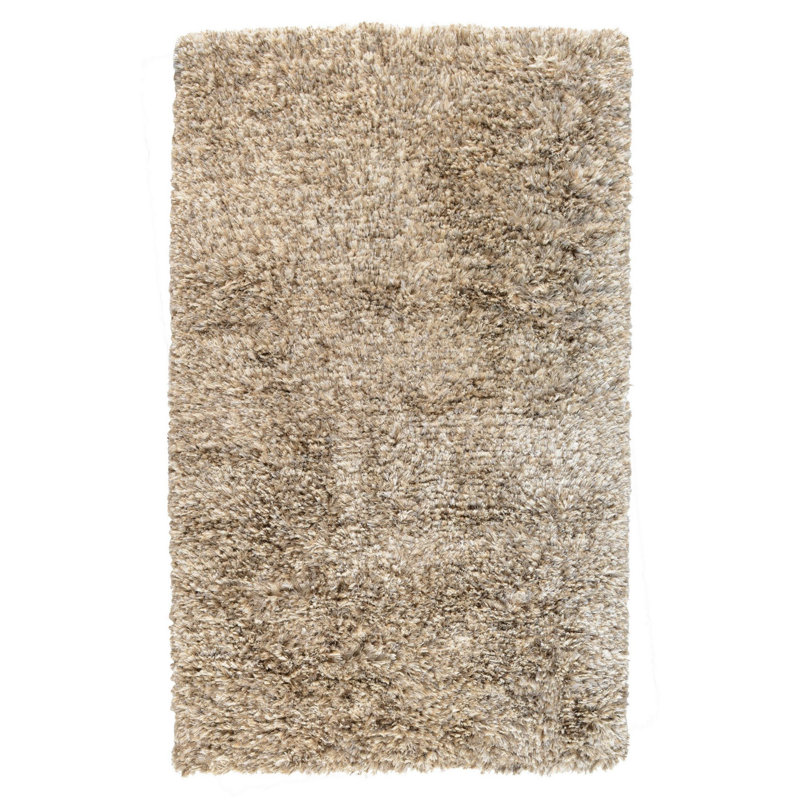 Tapis à poil long tissé à la main Scully, Rectangle de 5 pi x 8 pi