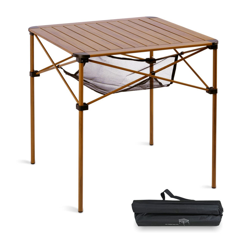 Table carrée pliante, Nature