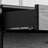 Simple black coffee table TV cabinet combination