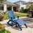 2PCS HDPE Adirondack Ottoman Foot Rest for Indoor and Outdoor Use-2043122637