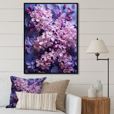 Lilas beauté dévoilé sur toile