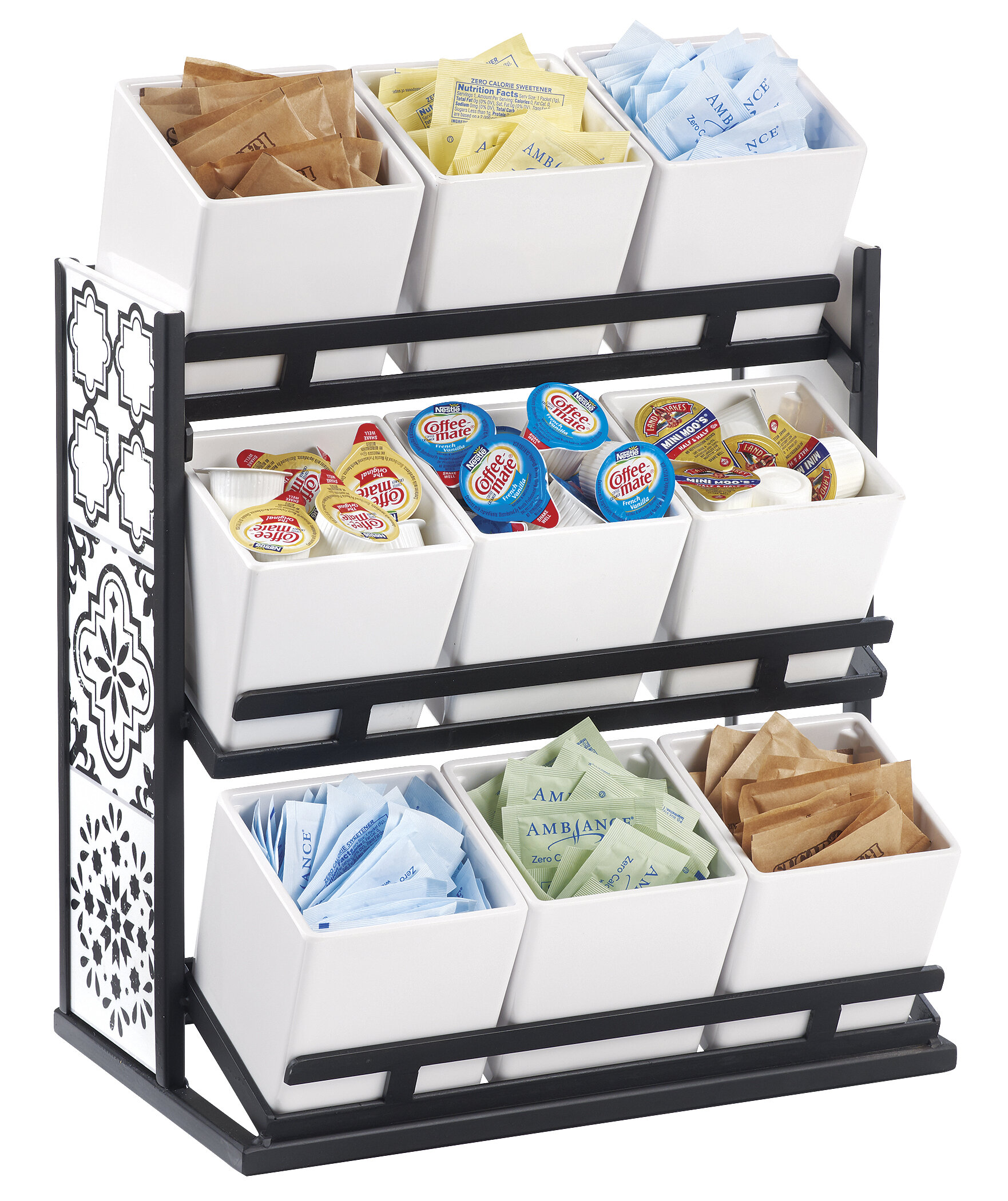 Vertiflex Black Vertical Condiment Organizer