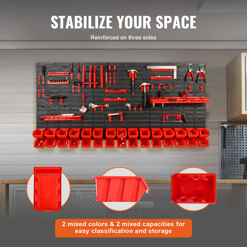 Plastic Pegboard Bin