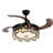 Modern 42" Ceiling Fan With Led Light & Remote Control, Bluetooth Speaker, 3 Speeds, Timer