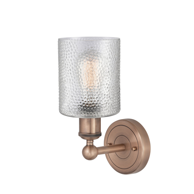 Chilchinbito Armed Sconce, Clear, Antique Copper