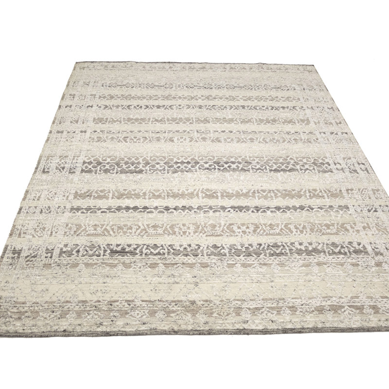 Hand Knotted Wool Geometric Indoor Rug