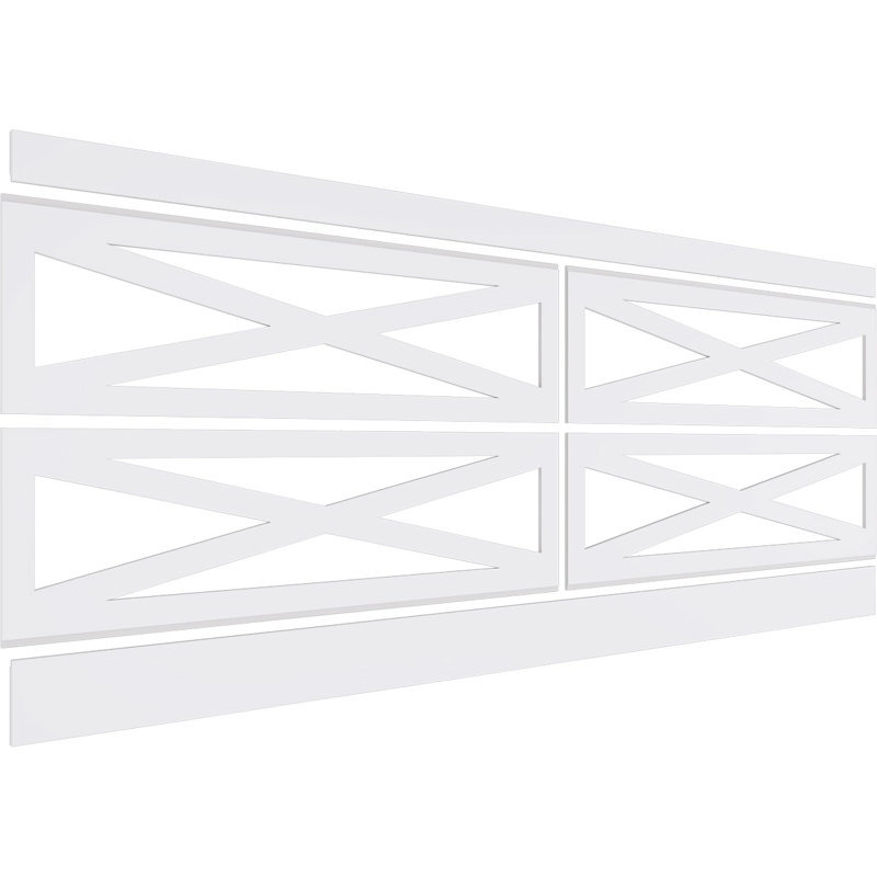 Ensemble de lambris en PVC, H 36 po x l 94,5 po x P 0,625 po