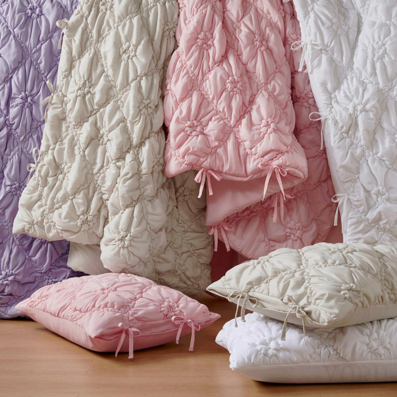 Ensemble d'édredon pour lit simple 2 pièces, Pink