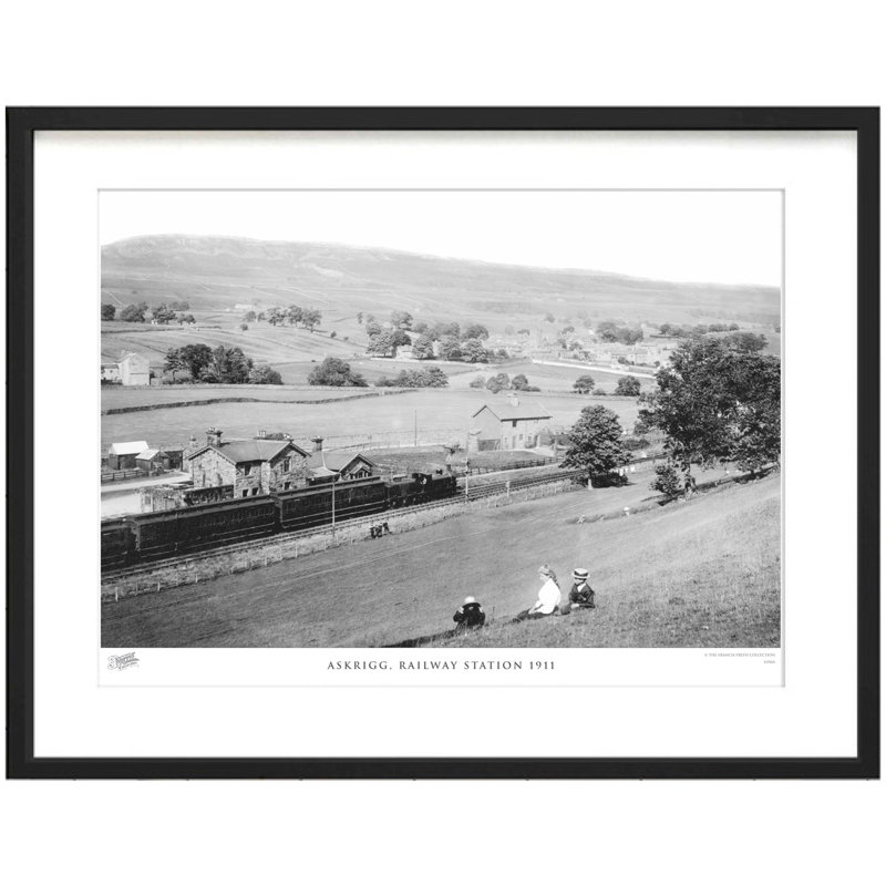 Askrigg, Railway Station 1911 - Single Picture Frame Print, 40cm H x 50cm W x 2.3cm D