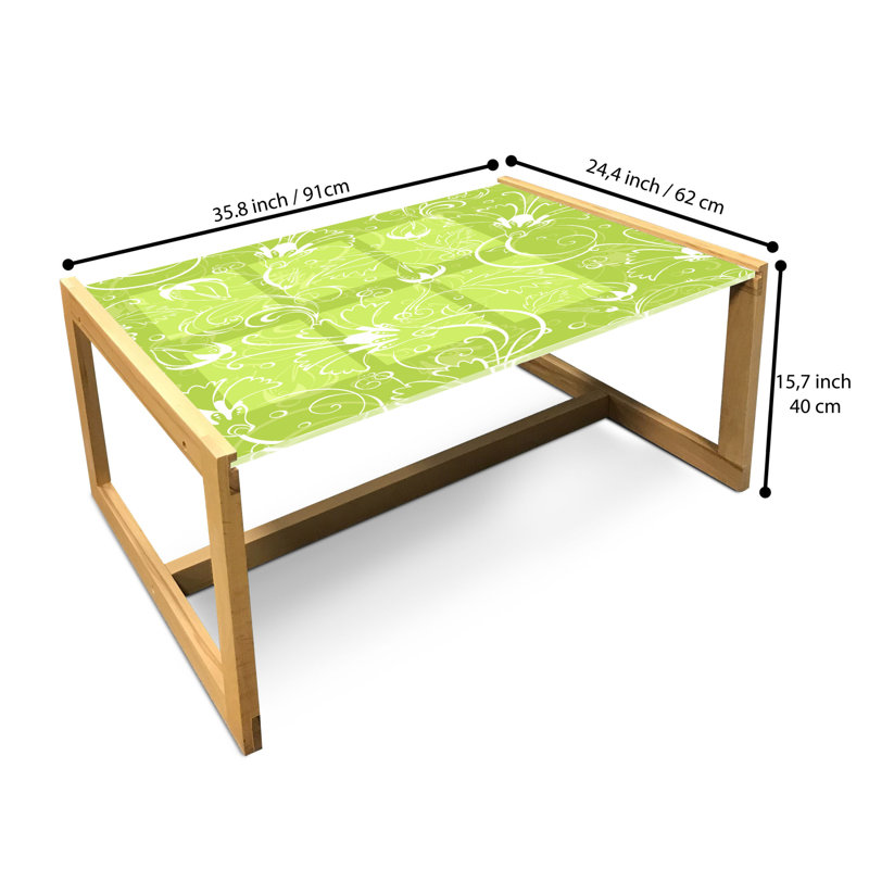 James-Andrew Sled Coffee Table, 90cm H x 62cm W x 40cm D
