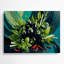 Art mural en métal gris légumes aubergine-984115296