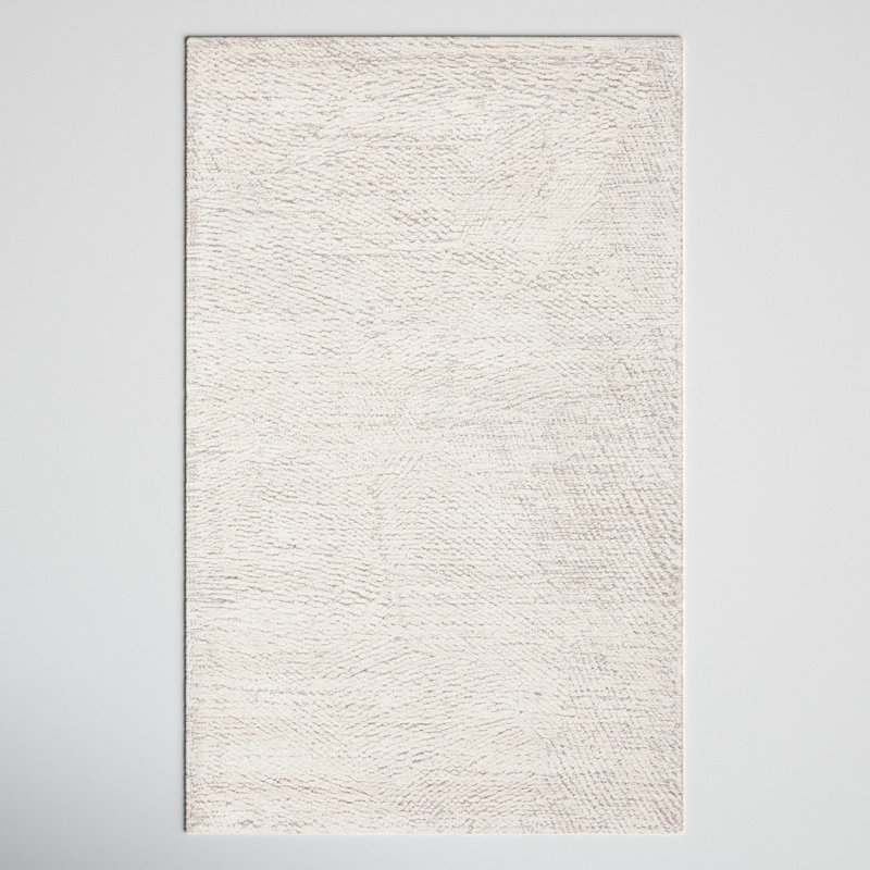 Airan Natural / Ivory Area Rug, Rectangle 5' x 8'