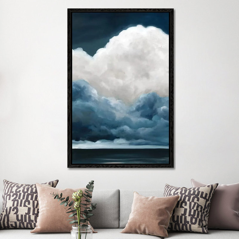 Nature's Drama II 1 Piece Wall Art on Canvas, 152.5 cm H x 101.5 cm W, Black Framed Canvas