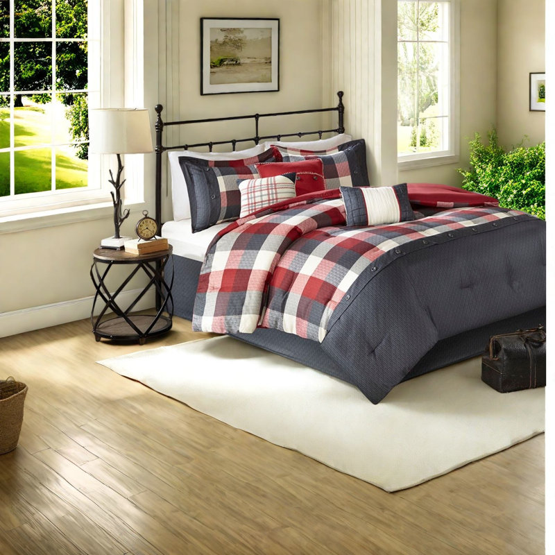 Rustic 7-piece Bedding Sets, Polyester Comforter, Cozy Farmhouse Style