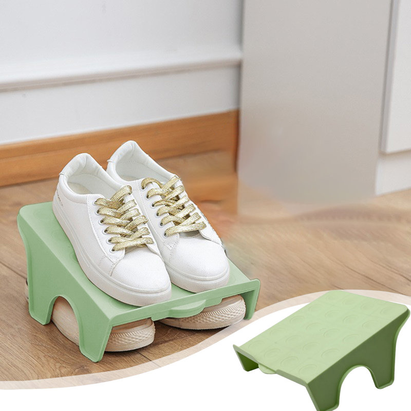 Étagère à chaussures à deux niveaux, Beige