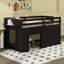 Lit mezzanine simple bas avec tiroirs de rangement-1135982773