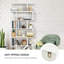Nafeeza 192cm H x 80cm W Geometric Bookcase-25275875-25275873