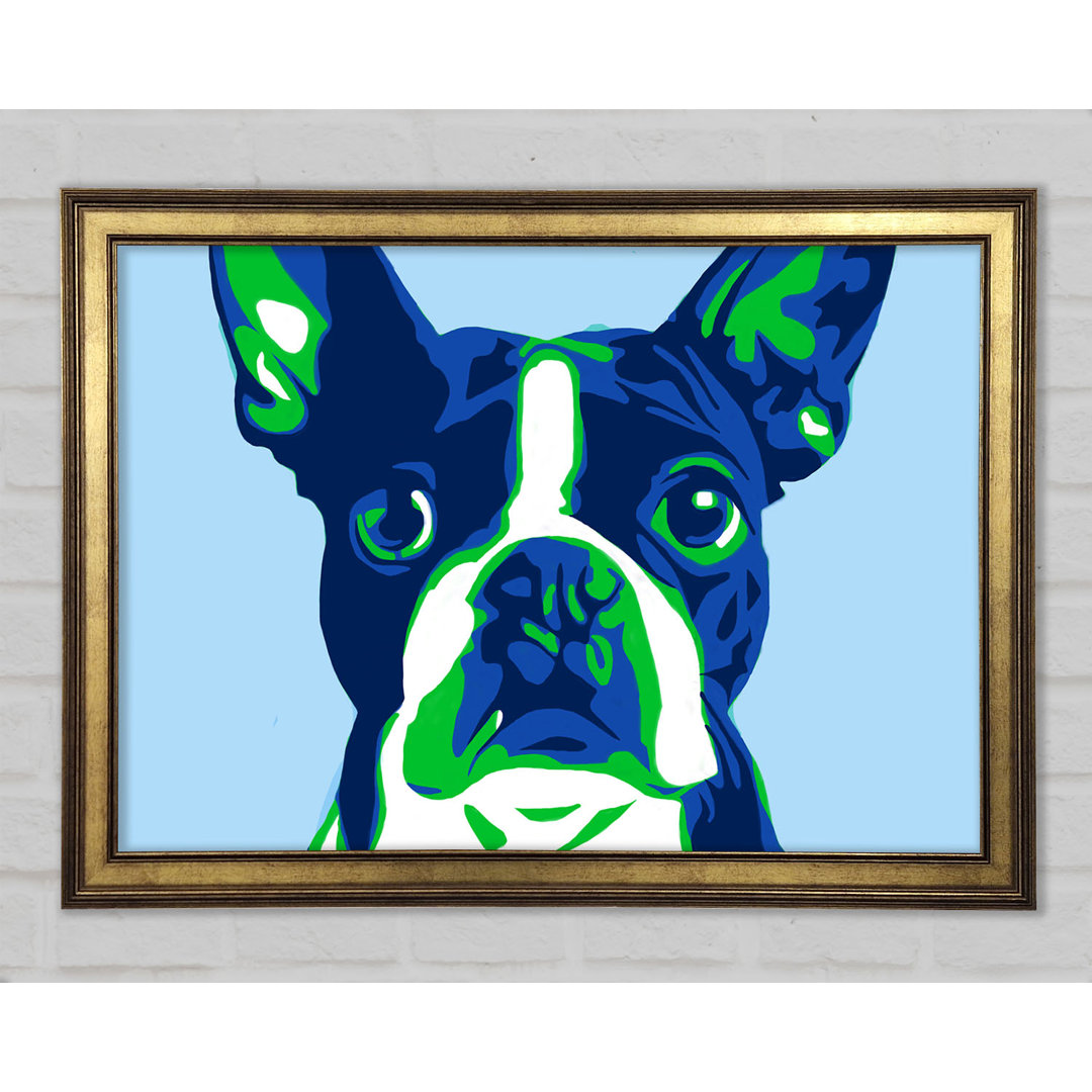 Die Französische Bulldogge Pop Art - Druck