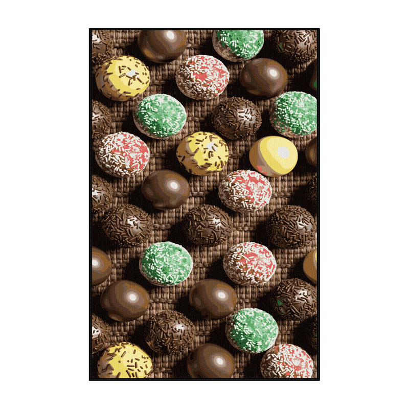 Washable Brigadeiros Desserts Area Rug, Rectangle 2' x 3'