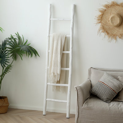 Porte-serviettes rustique en bois rustique pour salle de bain