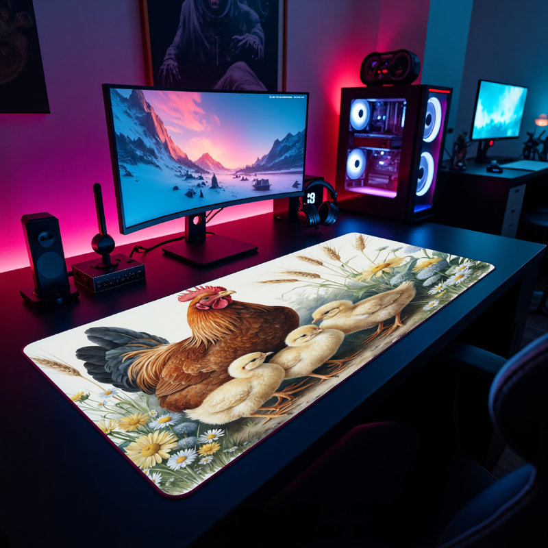 Polyester Desk Pad, 14.4x12.1