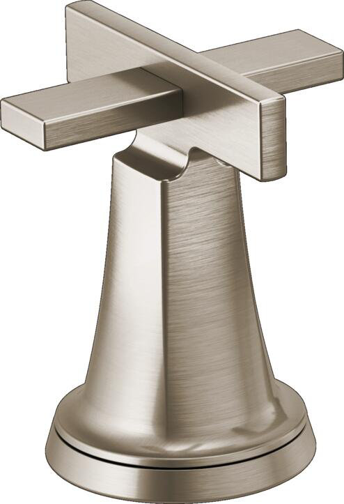 Levoir® Two-Handle Wall Mount Lavatory Faucet, Luxe Nickel, Low Cross Handle, 1.2