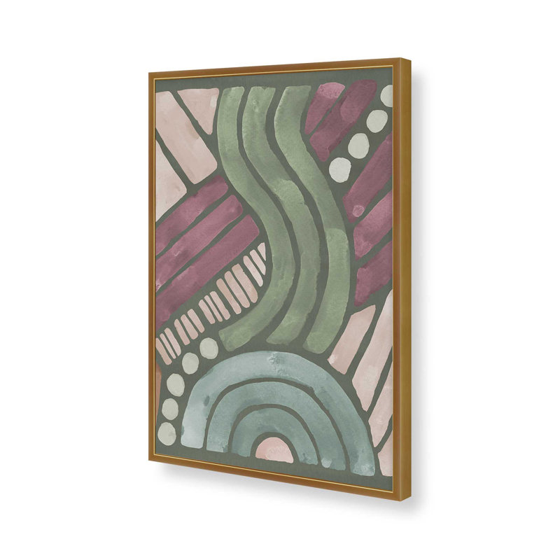 «Impressions VII» par Dina June, reproduction d'art, H 48 po x l 36 po, Doré