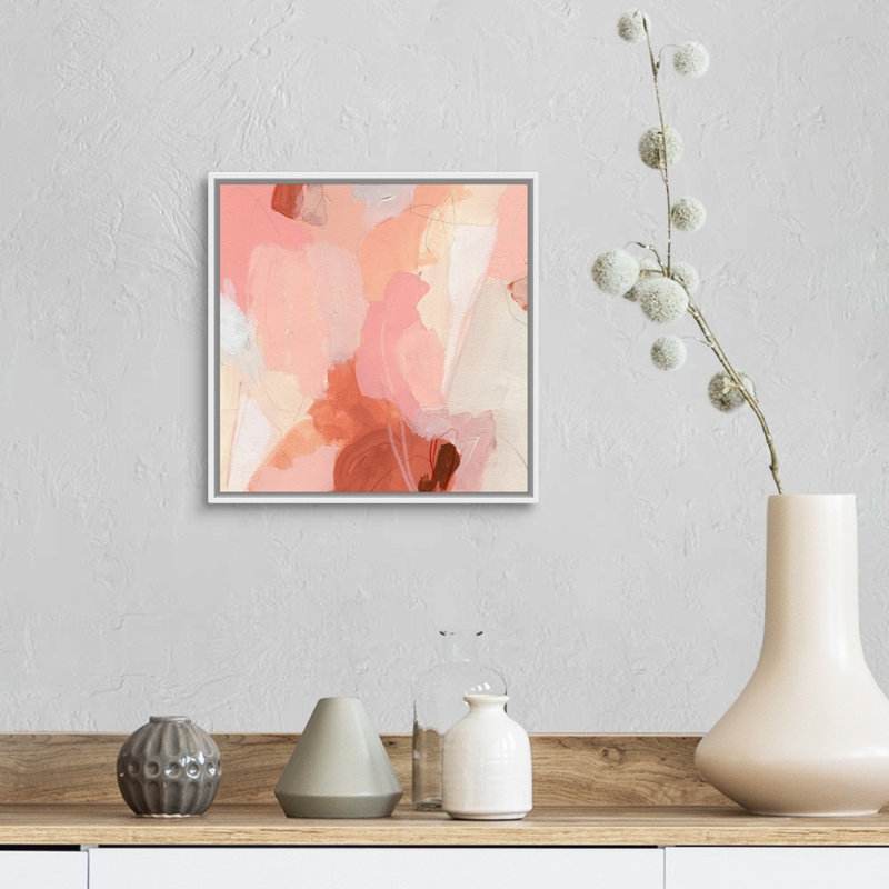 «Terracotta Cloud II» par June Erica Vess - reproduction de photo, Cadre blanc, H 14 po x l 14 po x P 1,75 po