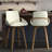 Georges Modern Fabric & Bentwood  26" Counter Stool w/Swivel, Set of 2-1008305-1008306