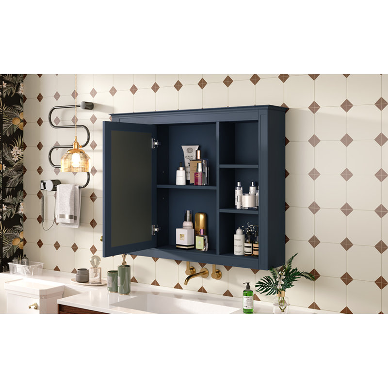 Armoire murale de salle de bain polyvalente en MDF de style moderne