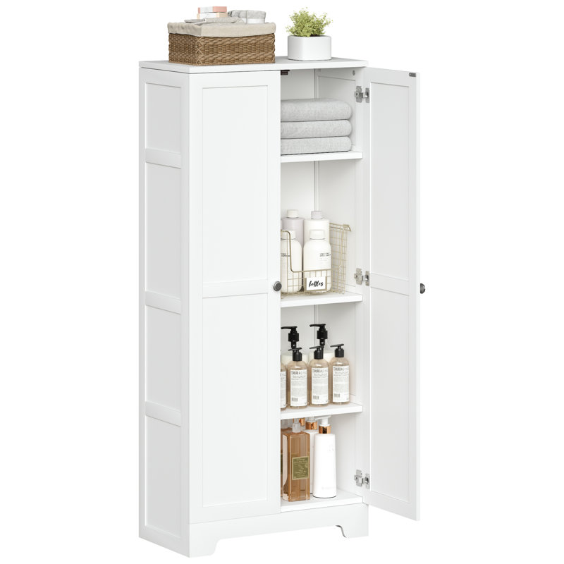 Armoire de rangement à 4 tablettes pour garde-manger avec 2 portes et tablettes Mulgrave