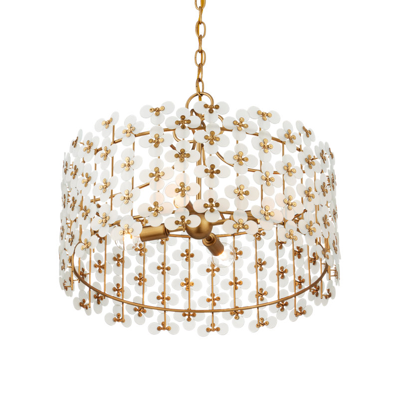 Spring Flower 4 - Light Chandelier, 16.5'' H X 20.25'' W X 20.25'' D