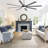 Industrial Ceiling Fan with Light and Remote, 8 Aluminum Blades Large Ceiling Fans, 3CCT, 6-Speed Reversible Noiseless DC Motor, Dark Grey-95994503-91132635