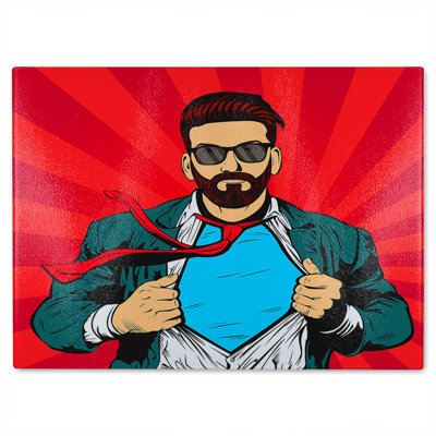 Success concept Designer Glass Chopping Board