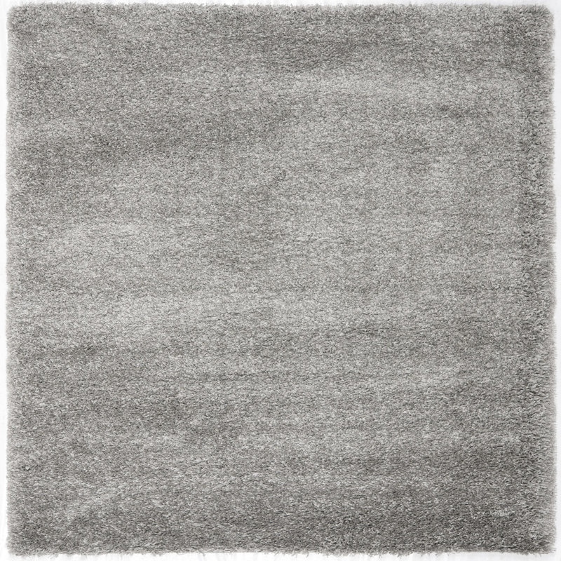 Assiya Shag Performance Solid Color Rug, Square 3'