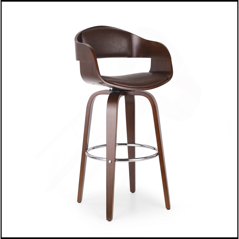 Sophisticated Swivel Bar Stools For Stylish Seating Experience, Brown
