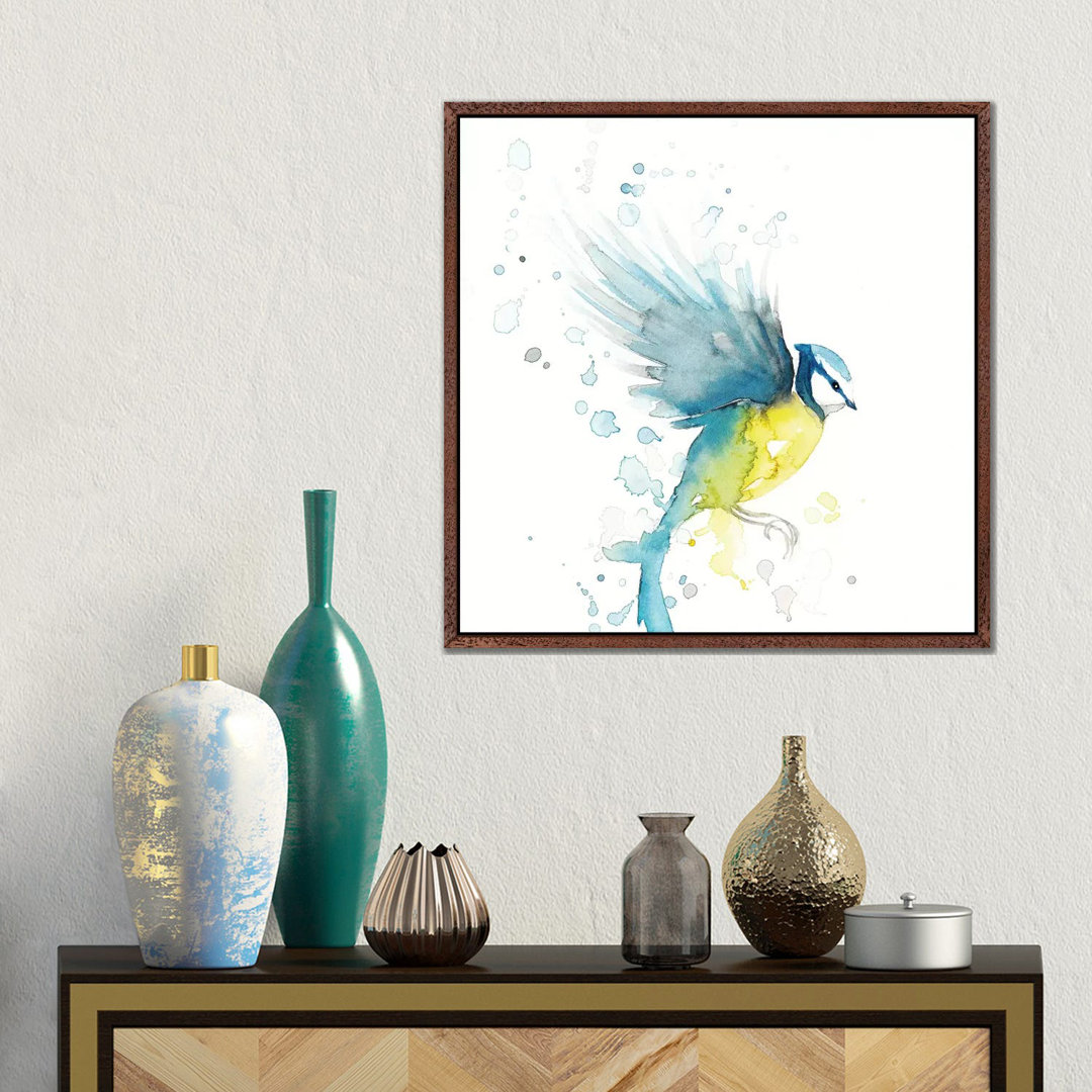 Blaumeisenvogel II von The Cosmic Whale - Gallery-Wrapped Canvas Giclée on Canvas