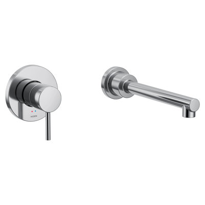 Align Single Handle Wall Mount Tub Filler High Flow Tub Faucet With 10" Spout Reach