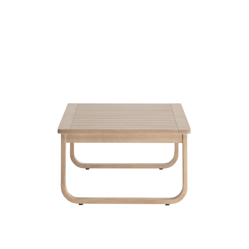 Table basse d'extérieur Delavina en eucalyptus naturel, Naturel