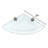 Triangle Glass Corner Shelf with Adjustable Shelves-16073783